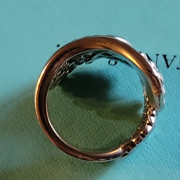 1890 Tiffany & Company Blackberry Spoon Ring in Sterling Silver # 87 Size 6.5-7 - Picture 8 of 13